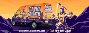 David and Goliath HVAC Banner