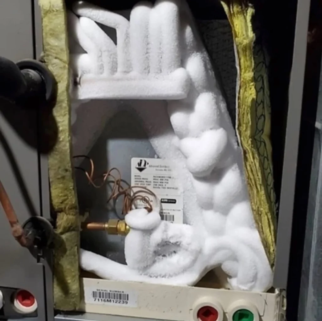 AC Evaporator Coil Frozen Solid in Dallas, NC: Causes & Fixes