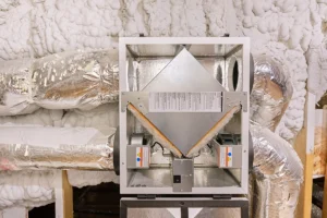 AC indoor blower motor winding insulation breakdown causing short circuit in High Shoals, NC: energy recovery ventilator